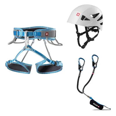 Ocun Via Ferrata Twist Tech Eco Captur Pro Swivel Shard Set Via ferrata szett - grey/blue