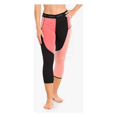 Majesty Surface Pants Női Hosszúszárú Hőszigetelő Alsó - black/coral