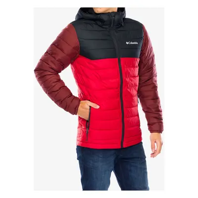 Columbia Powder Lite II Hooded Jacket Dzseki - sail red/black/spice