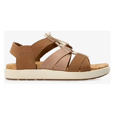 Keen Elle Mixed Strap Női Szandál - toasted coconut/birch