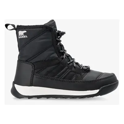 Sorel Whitney II Plus Lace WP Gyerekcipő - black/sea salt