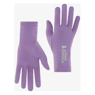 Mons Royale Volta Merino Glove Liner Kesztyű - lupin