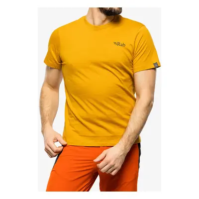 Rab Stance Mountain Peak Tee Nyomtatott Póló - sahara