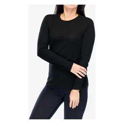 Icebreaker Merino Tech Lite LS Tee Hosszú ujjú női póló - black