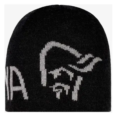 Norrona MerinoUll Logo Beanie Téli sapka - caviar melange