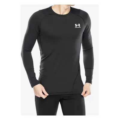 Under Armour ColdGear Fitted Crew Felső - black/white