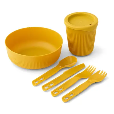 Sea to Summit Passage Dinnerware Set 6P Edénykészlet - yellow