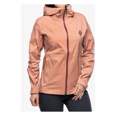 Black Diamond Stormline Stretch Rain Shell Női kabát - chalk pink