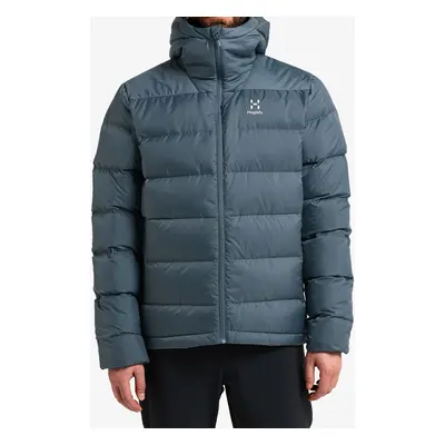 Haglofs Bield Down Hood Pehelykabát - steel blue