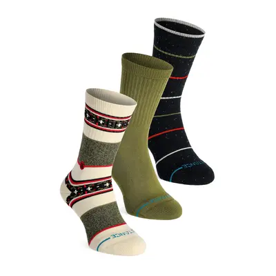 Stance Greetings Crew 3-Pack Zokni - black