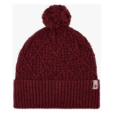 Black Diamond Cable Cuff Pom Beanie Téli sapka - blackberry