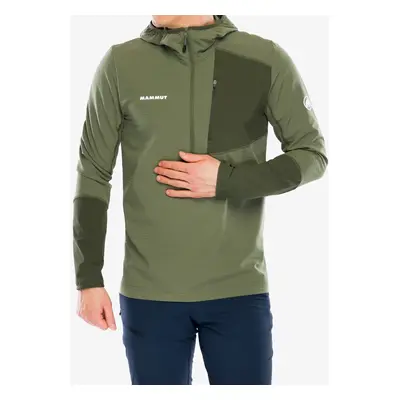 Mammut Madris Light ML Half Zip Hoody Kapucnis felső - marsh/dark marsh