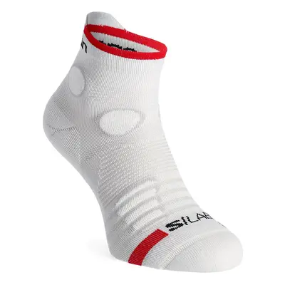 Salomon S/Lab Pulse Ankle Futózokni - white/fiery red