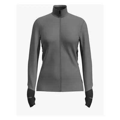 Icebreaker Descender L/S Zip Női cipzáras felső - jet hthr/black