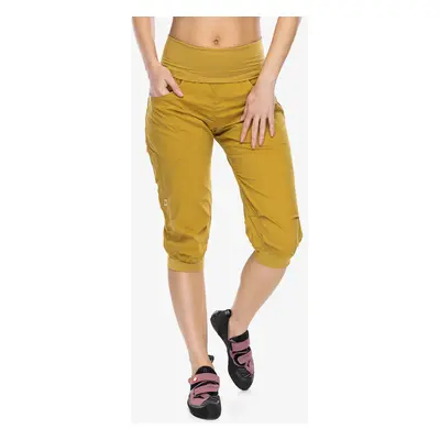 Ocun Noya Shorts Női rövid mászónadrágok - yellow dried tobacco