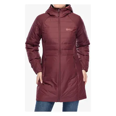 Jack Wolfskin Lapawa Ins Coat Női utcai kabát - dark maroon