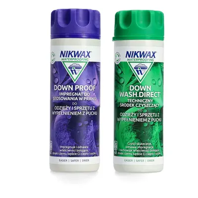 Nikwax Twin Pack Down Wash Direct ml + Down Proof ml Készlet