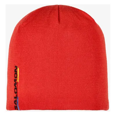 Salomon Graphic Beanie Téli sapka - fiery red