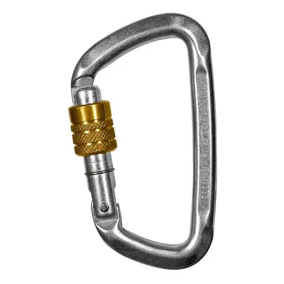 Climbing Technology D-Shape Steel CF SG Karabiner - zinc plated