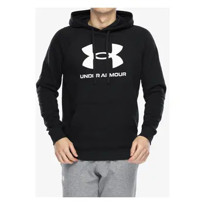 Under Armour Rival Fleece Logo Hoodie Kapucnis felső - black/white