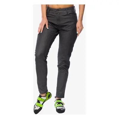 SNAP Skinny Jean Pants Női nadrág sziklamászáshoz - black denim