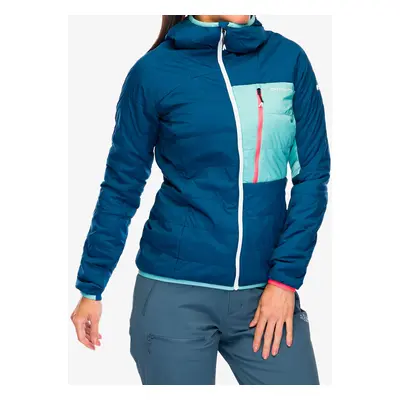 Ortovox Swisswool Piz Duan Jacket Női Bélelt Kabát - petrol blue