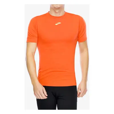 Brooks High Point Short Sleeve Futópóló - cherry tomato