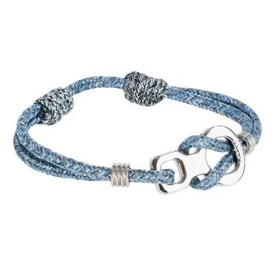 8b+ Wristband Kalydna Karkötő - blue melange/silver