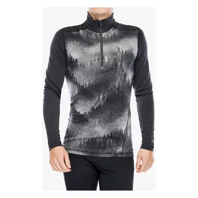 Smartwool Classic Thermal Merino BL 1/4 Zip Boxed Termoaktív felső - charcoal foggy pines