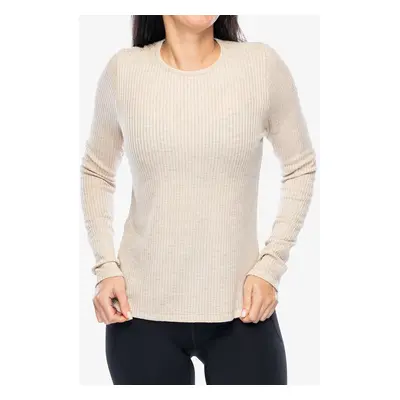 Smartwool Thermal Merino Rib Crew Női pulóver - toasted coconut h