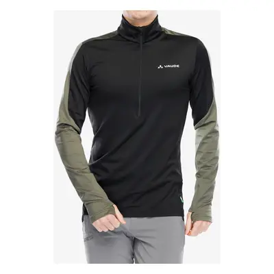 Vaude Livigno Halfzip II Polárfelső - black/khaki