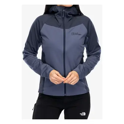 Jack Wolfskin Brisstal Hoody Női softshell-kabát - dolphin