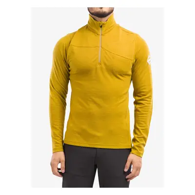 Sensor Merino Ex Tee L/S Zip Felső - mustard