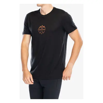 Icebreaker Merino Tech Lite III SS Tee Logo Reflections Merinó póló - black