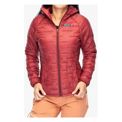 Patagonia Micro Puff Hoody Női bélelt kabát - oxide red