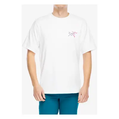 Arcteryx Kragg Cotton Logo SS Mászópóló - white light/multi