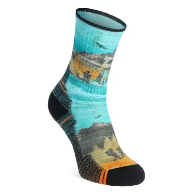 Smartwool Hike Light Cushion Great Excursion Print Crew Socks Túrazokni - multi color