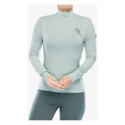 Super.natural Tundra Turtleneck Flear Termoaktív női felső - light jade/slate gray