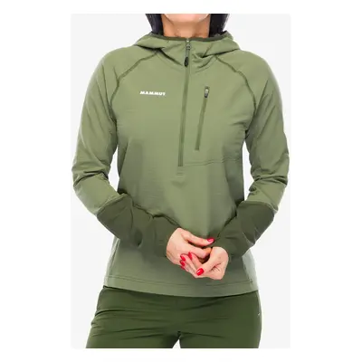 Mammut Madris Light ML Half Zip Hoody Női felső - marsh/dark marsh