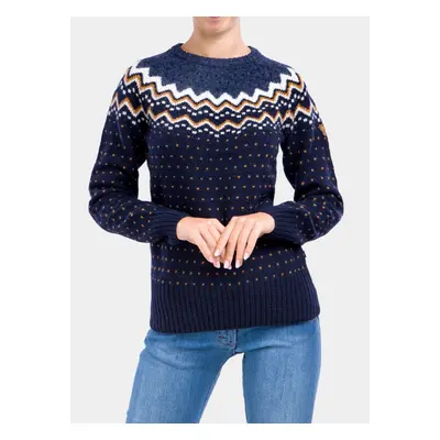 Fjallraven Ovik Knit Sweater Női pulóver - dark navy