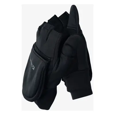 Trekmates Rigg Convertible Mitts Szél Elleni Kesztyű - black