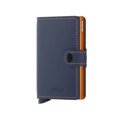 Secrid Miniwallet Matte Pénztárca - nightblue/orange