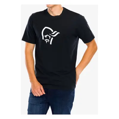 Norrona Cotton Viking T-Shirt Pamutpóló - caviar/snowdrop