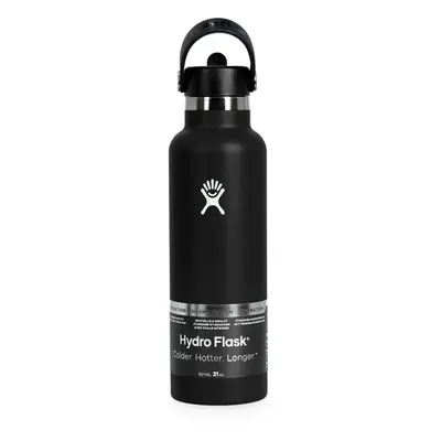 Hydro Flask oz Standard Flex Straw Cap (621 ml) Hőtartó kulacs - black