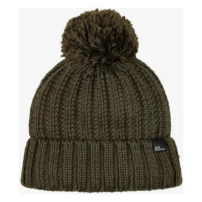 Jack Wolfskin Highloft Knit Beanie Női téli sapka - island moss