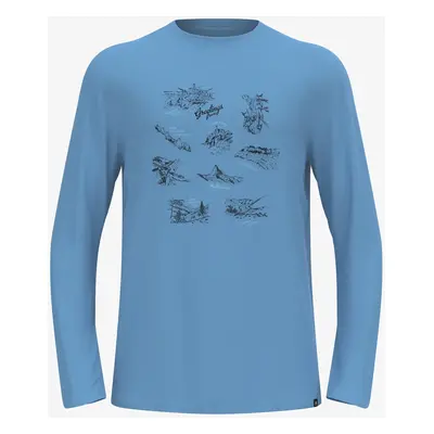 Odlo Merino Tourist TS Crew Neck LS Férfi pulóver - provincial blue