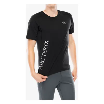 Arcteryx Norvan Downword Logo Shirt SS Futópóló - black