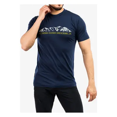 Sensor Merino Active PT Tee S/S Merino Gyapjú Póló - deep blue mountains