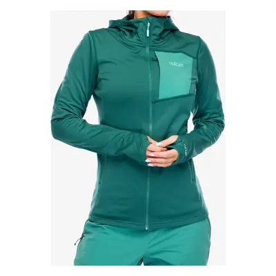 Rab Superflux Hoody Női kapucnis felső - green slate