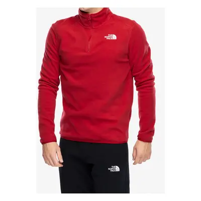 The North Face Glacier 1/4 Zip Polárfelső - garnet red